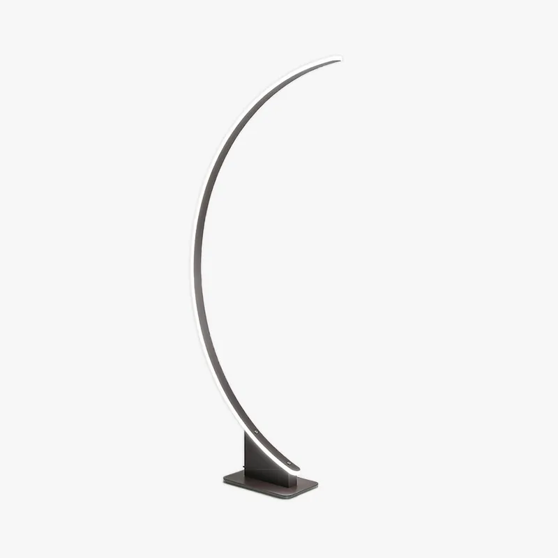 Ray Design Lampadaire Arche Simple Métal\\/Silicone Café\\/Blanc Salon\\/Chambre à Coucher