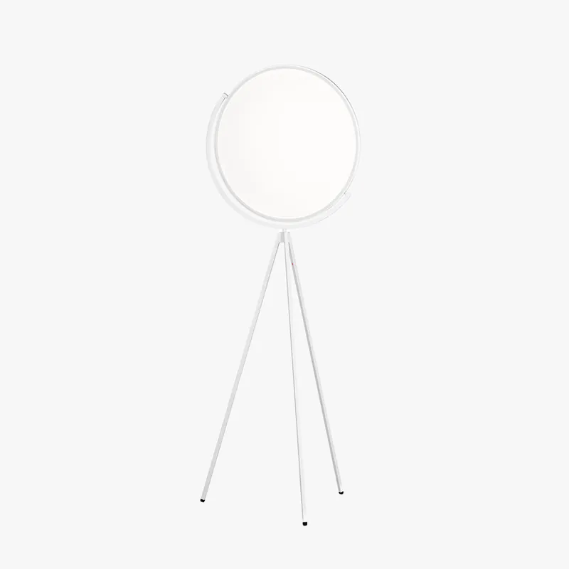 Mira Design Simple Lampadaire Rond Moderne Métal Noir\\/Blanc Salon