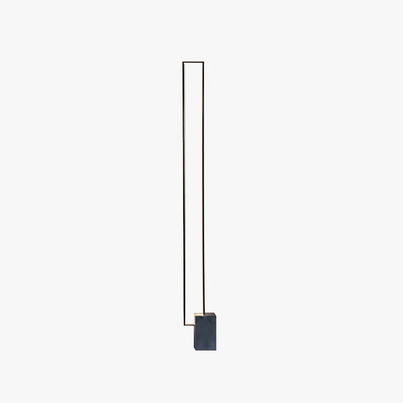 Ray Design Lampadaire Rectangulaire Simple Métal Noir Salon\\/Chambre à Coucher