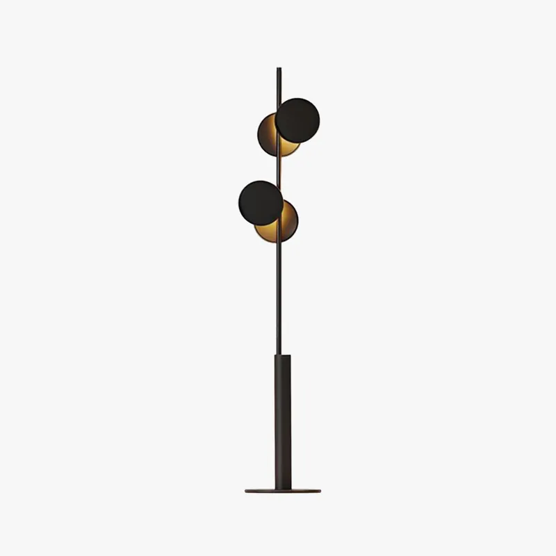 Mira Design Lampadaire Rond Nordique Métal Noir Bureau\\/Chambre à Coucher