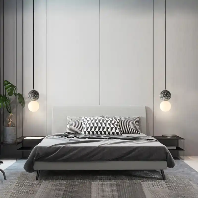 Valentina Luminaires Suspensions Globe Moderne Pierre\\/Verre Rose\\/Gris\\/Noir\\/Blanc Salon