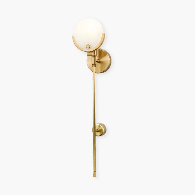 Valentina Applique Murale Globe Moderne Métal\\/Dolomite Or Chambre