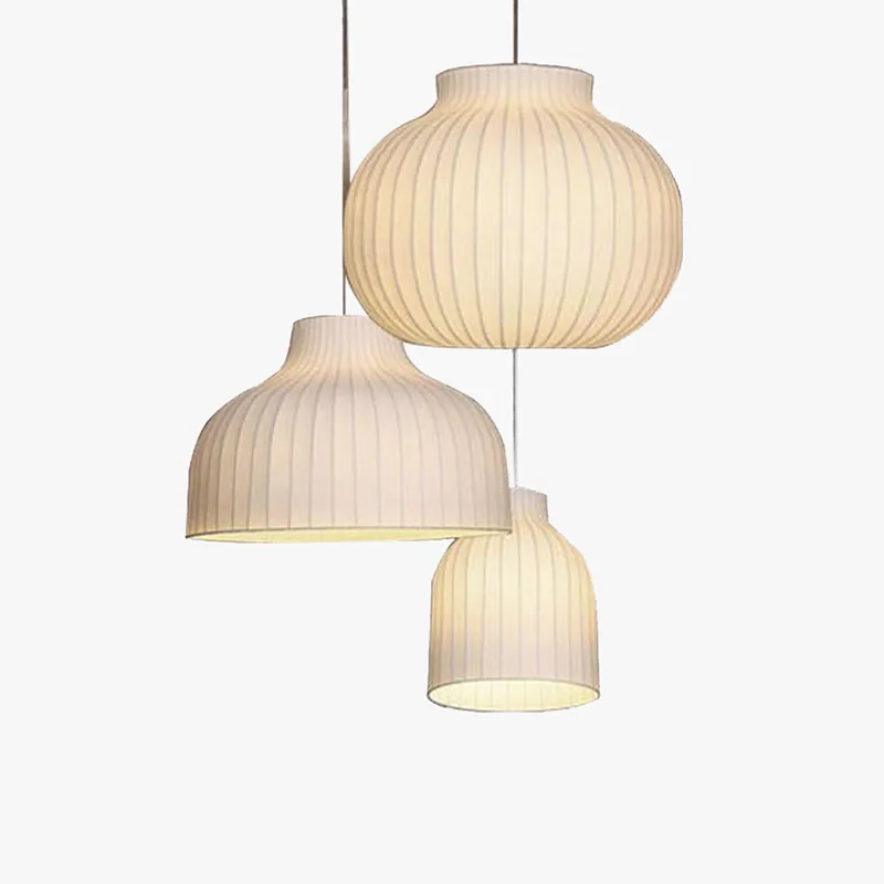 Ritta Suspension Vintage, Métal\\/Soie, Blanc, Salle à Manger