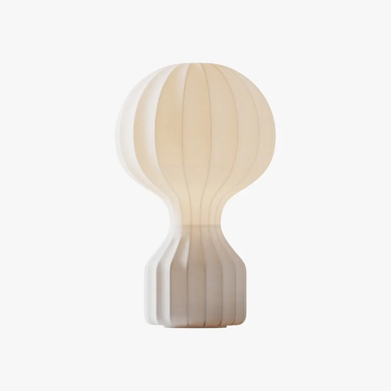 Ritta Lampe de Table Simple, Métal\\/Soie, Blanc, Chambre à Coucher