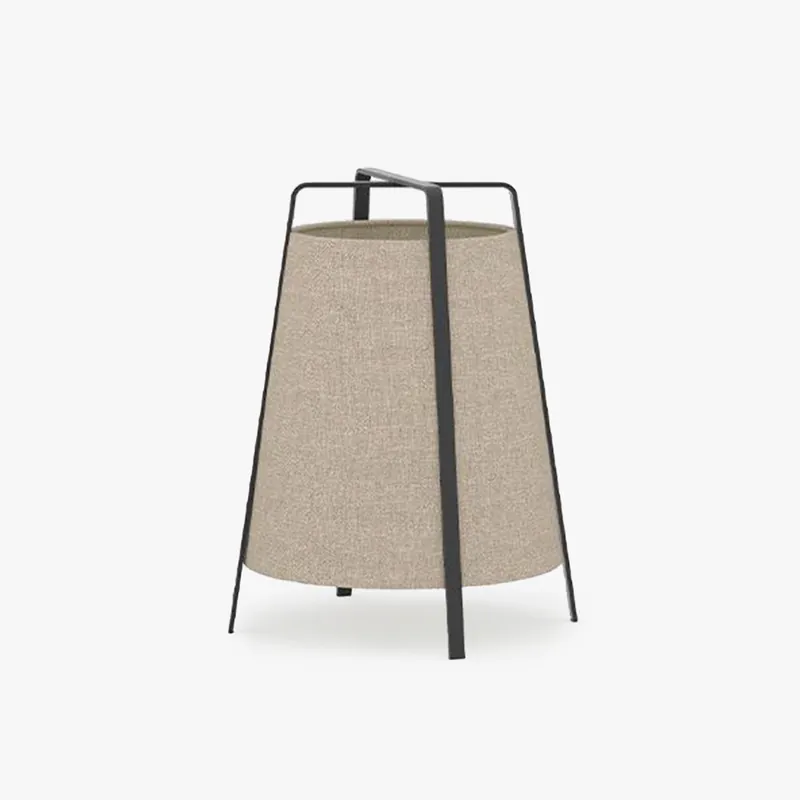 Ritta Lampadaire Dôme Nordique, Métal\\/Tissu, Beige, Chambre à Coucher