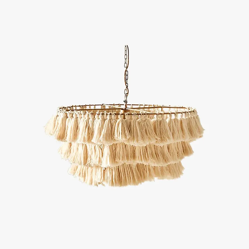 Ritta Suspension Nuage Retro, Metal\\/Tissu, Rose\\/Beige\\/Violet, Salon