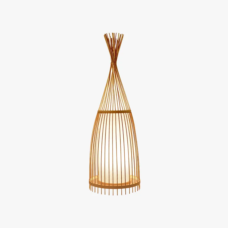 Muto Lampadaire Design Naturel Bois Rotin, Salon\\/Chambre