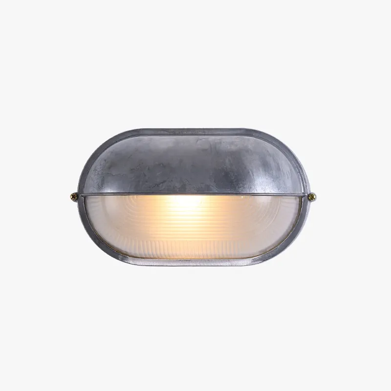 Ray Applique Murale Ronde Simple, Métal\\/Verre, Argent, Balcon