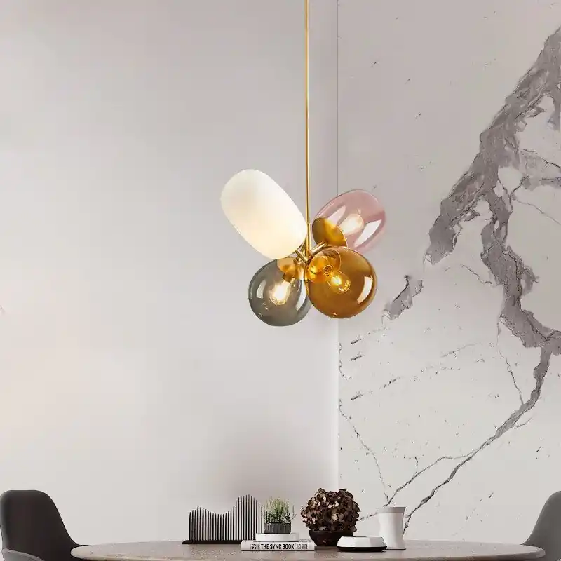 Valentina Lampe Pendante Créative en Verre Ballon Colorée