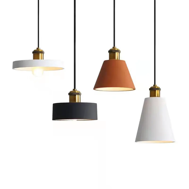 Aira Luminaires Suspension Nordique Blanc\\/Orange\\/Noir\\/Gris, Salon