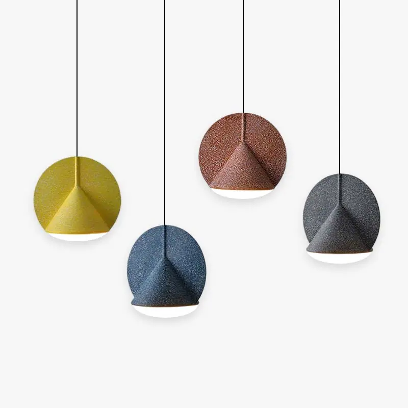 Valentina Suspension Dôme Moderne, Résine, Gris\\/Bleu\\/Jaune\\/Orange, Salon