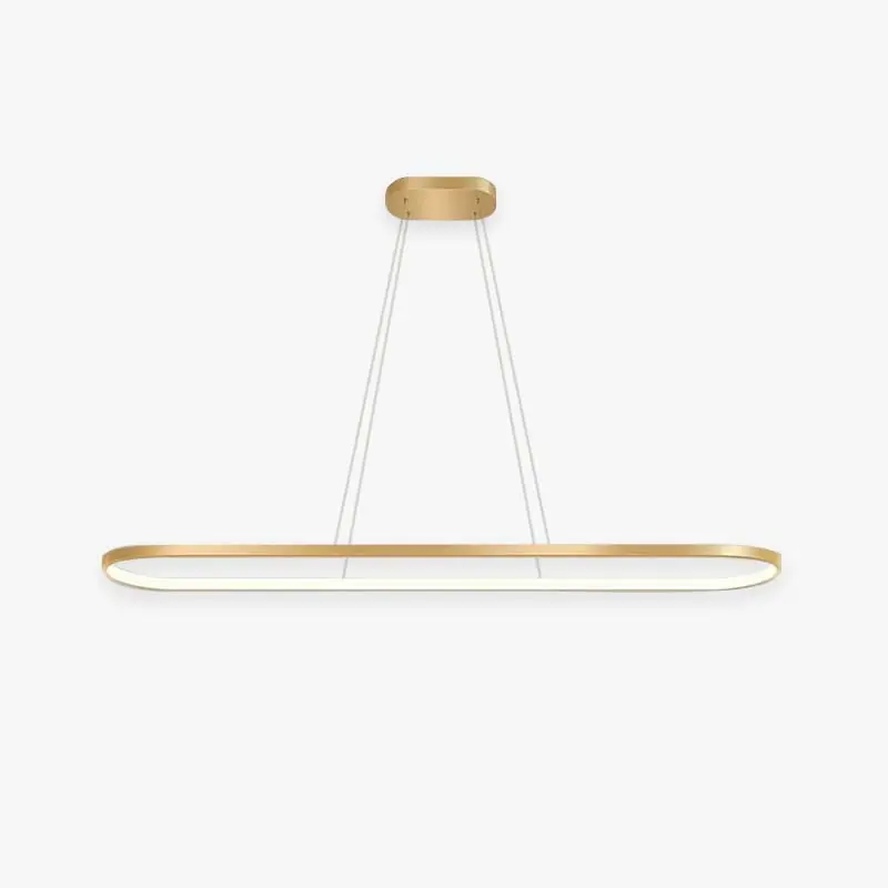 Arisha Suspension Ovale Moderne, Métal\\/Gel de Silice, Blanc\\/Noir\\/Or, Bar