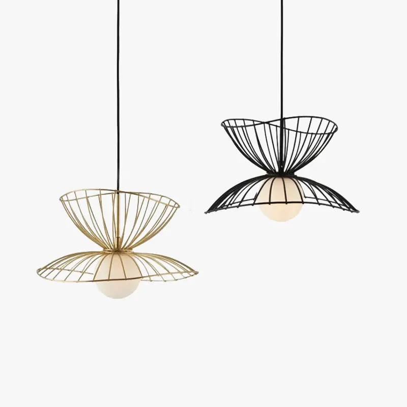 Ritta Luminaires Suspension Vertigo LED Métal Noir\\/Or Salle à manger