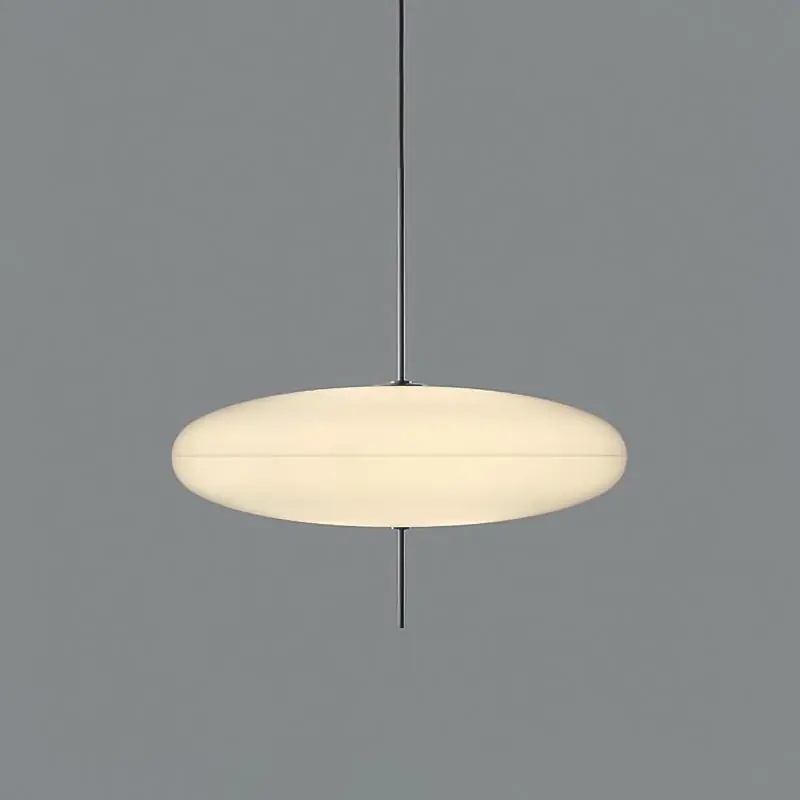 Ritta Pendentif Ovale Nordique Moderne, Blanc