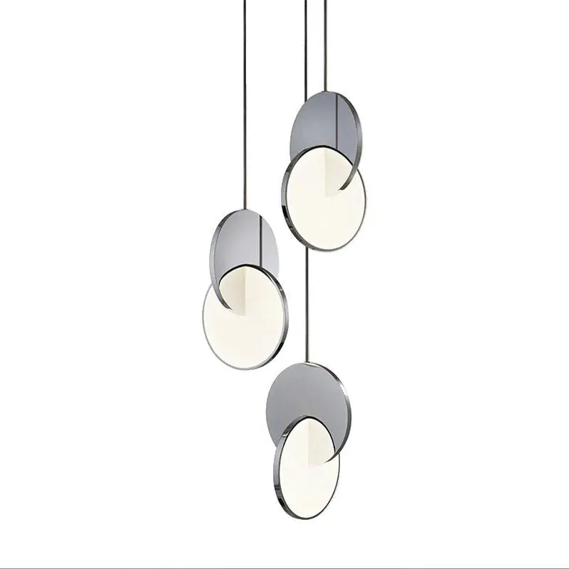 Arisha Luminaires Suspension Minimaliste Métal Or\\/Argent Salon