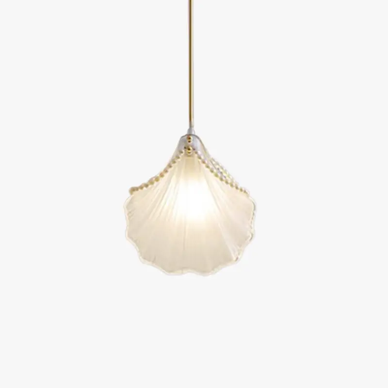 Kristy Suspension Coquille Moderne, Acrylique\\/Métal, Blanc, Chambre