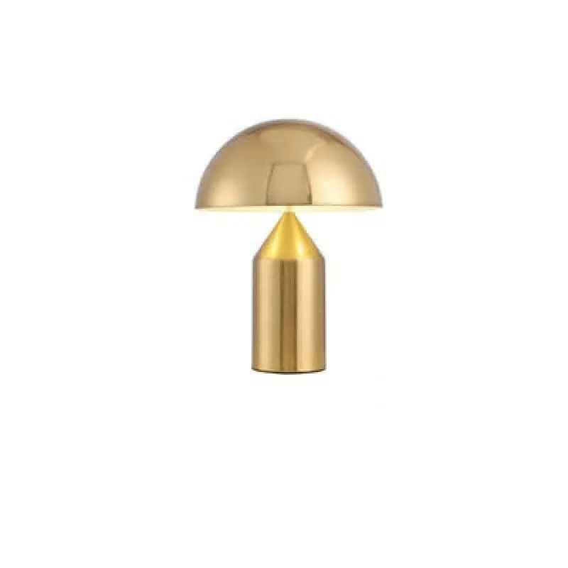 Mira Lampe de Table Champignon Minimaliste, Métal, Noir\\/Blanc\\/Or, Chambre