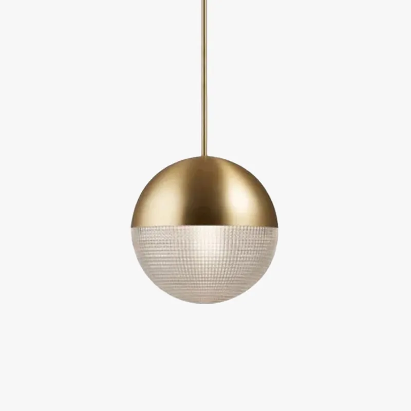 Valentina Suspenison Boule Contemporaine, Métal\\/Verre, Noir\\/Or, Bar\\/Salon\\/Chambre