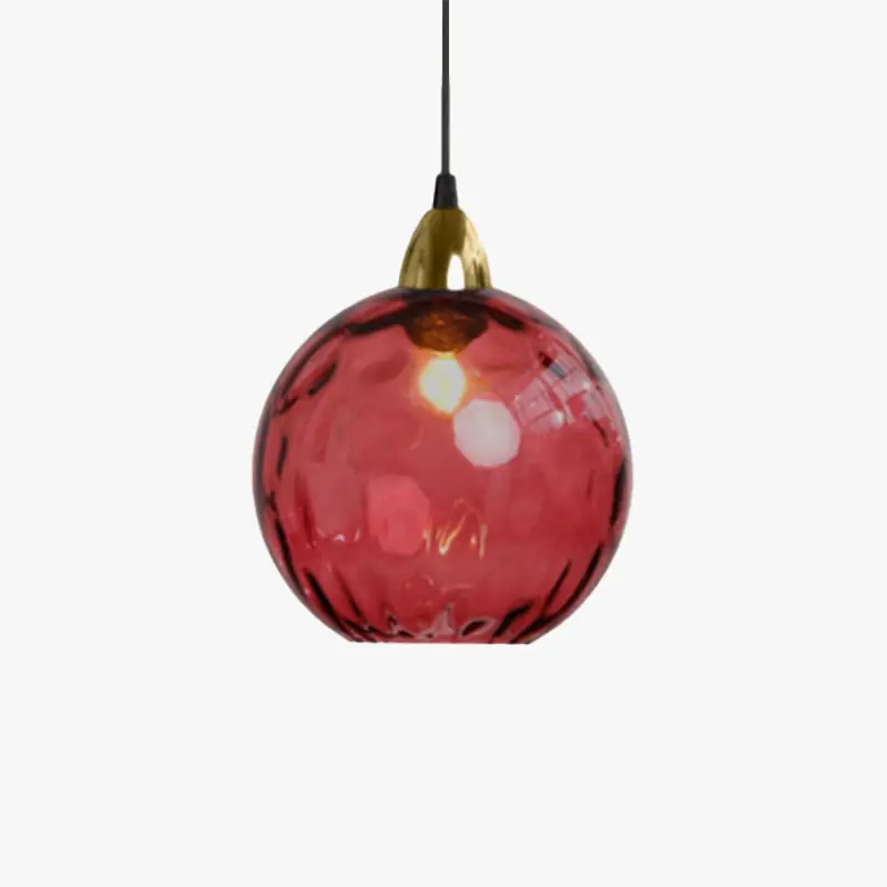 Valentina Suspension Boule Moderne Verre Rouge\\/Vert\\/Bleu Salon