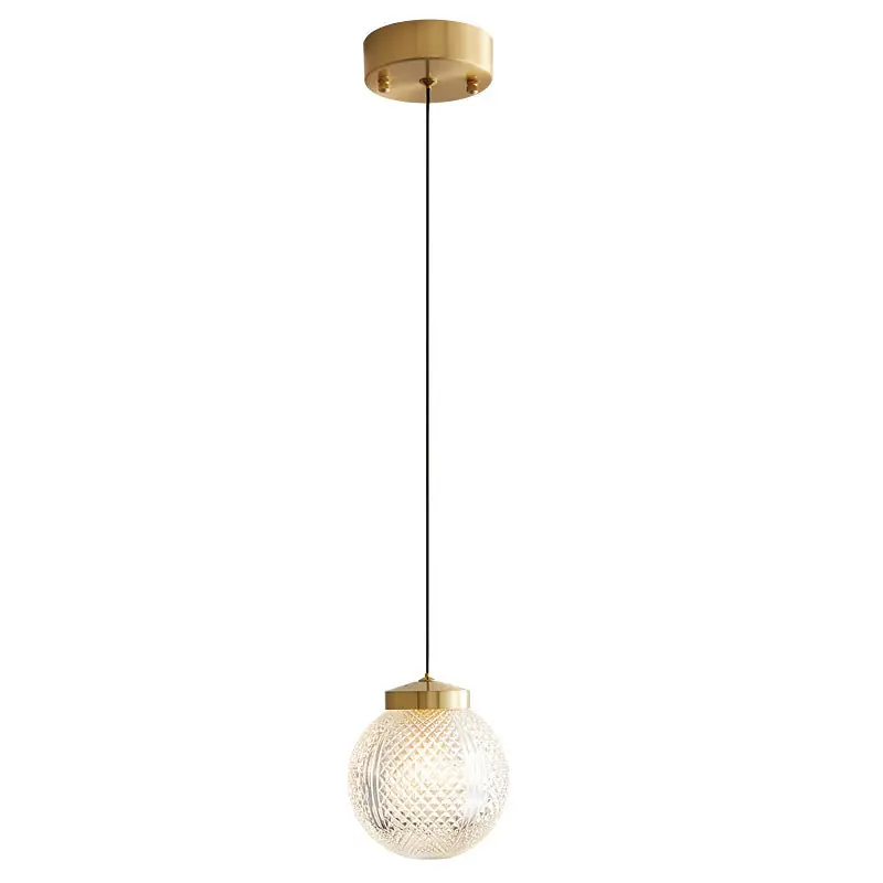 Valentina Suspension Globe Moderne, Métal\\/Verre, Or, Chambre