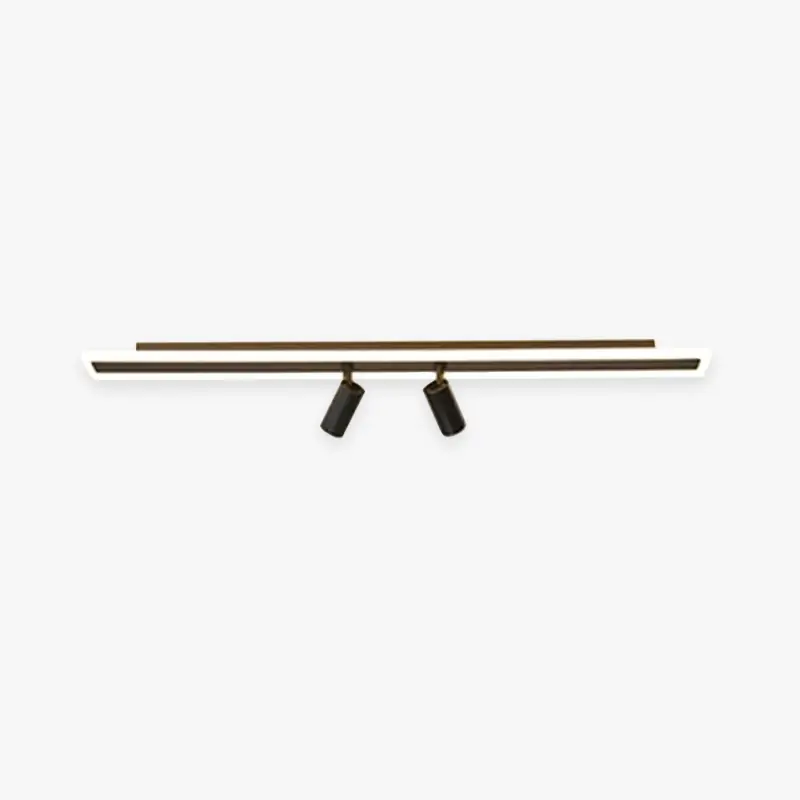Aim Plafonnier Linéaire Minimaliste Métal\\/Acylique Noir Salle à Manger