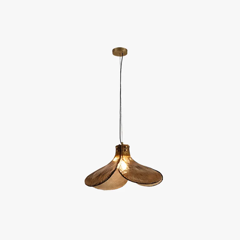 Arisha Suspension Fleur Vintage, Métal\\/Verre, Marron, Chambre à Coucher\\/Salon