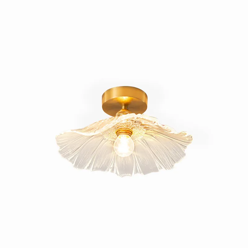 Arisha Suspension Dôme Vintage, Cuivre\\/Verre, Transparent\\/Vert, Chambre à Coucher\\/Salon
