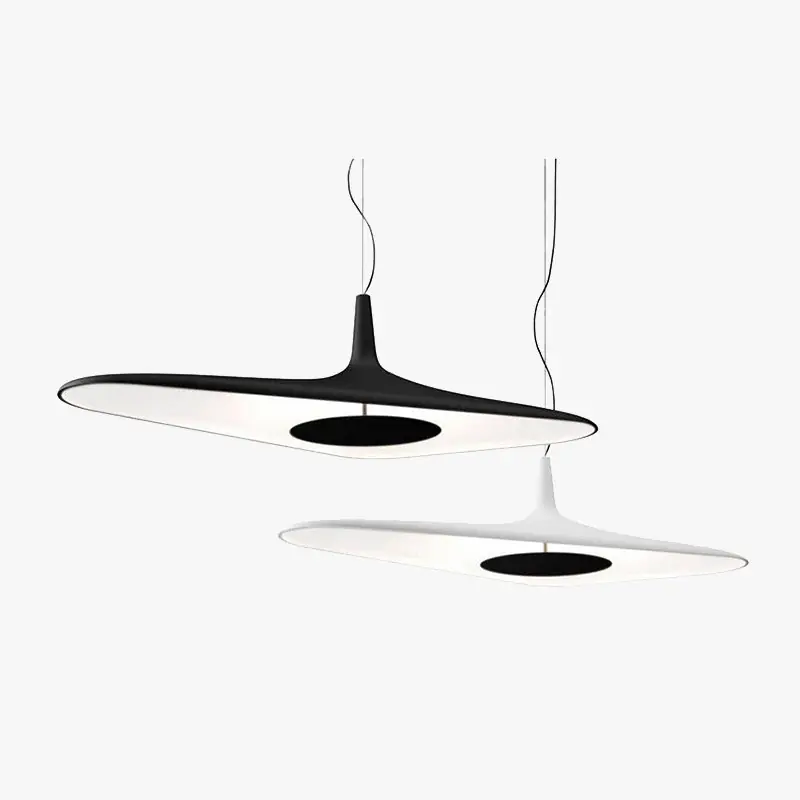 Arisha Suspension Irrégulière Moderne, Résine, Noir\\/Blanc, Salon