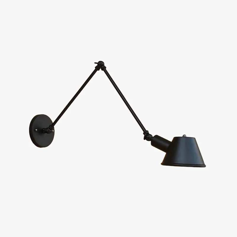 Epoch Applique Mural Pliable, Métal, Noir\\/Rouille, Bureau