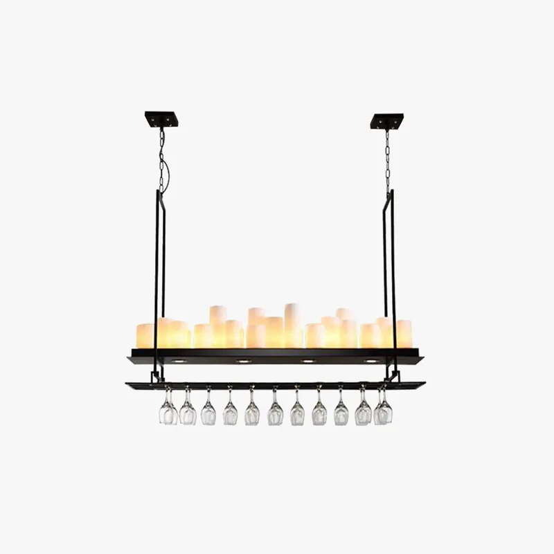 Silva Suspension Cylindre Moderne, Métal\\/Verre, Blanc\\/Noir, Restaurant\\/Bar