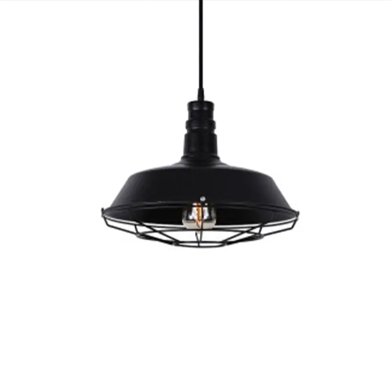 Epoch Suspension Dôme Industriel, Métal, Noir\\/Rouille, Salon