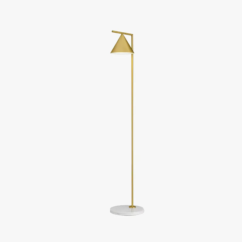 Arisha Lampadaire Géométrique Moderne, Marbre, Noir\\/Or, Salon