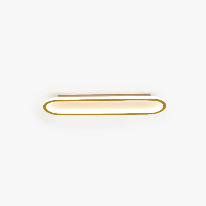 Arisha Plafonnier Ovale Minimaliste Noir\\/Or\\/Doré Rosé