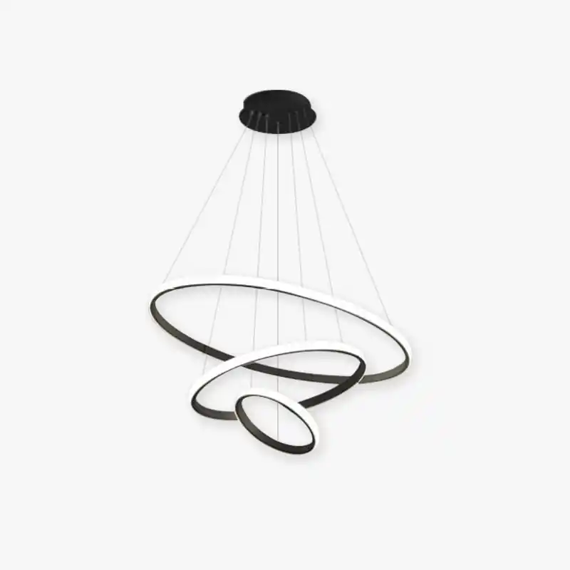 Arisha Suspension Anneau Moderne Noir\\/Blanc\\/Doré, Salon