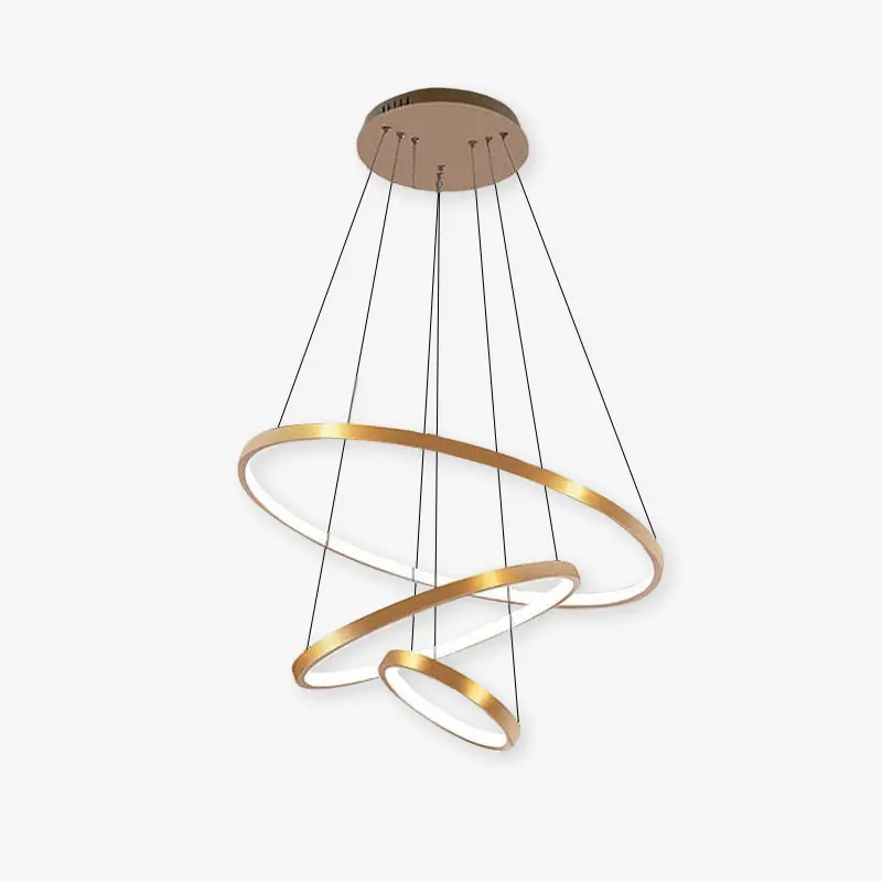 Arisha Suspension 3 Anneaux Moderne Salon
