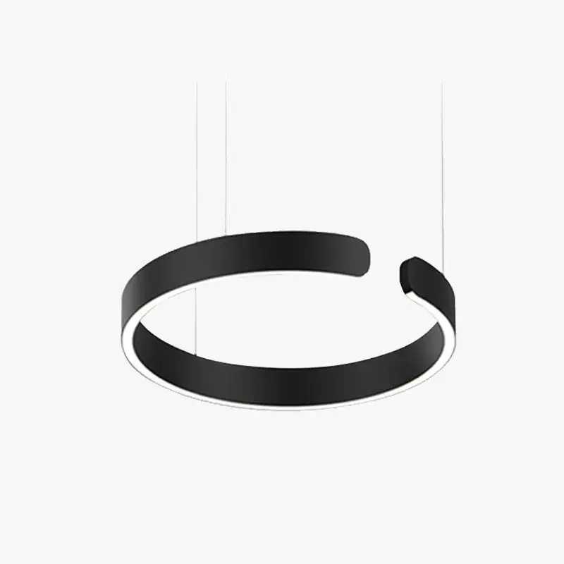 Arisha Suspension Cercle Noir\\/Or Rose Salon\\/Chambre à Coucher