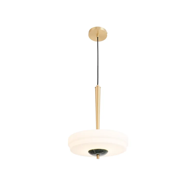 Ithaara Moderne Minimaliste Albâtre Lumière Pendentif