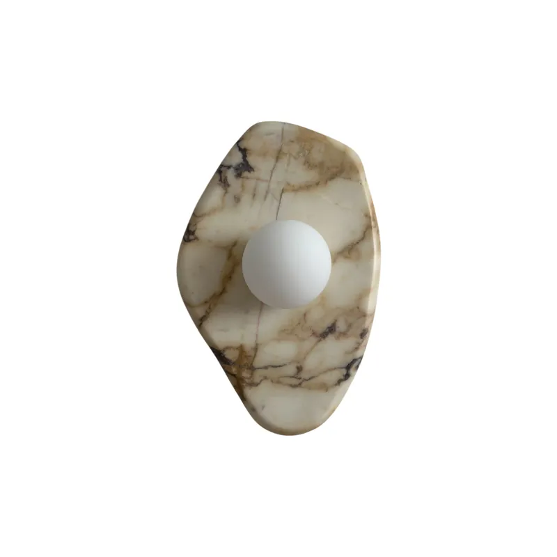 Mylirira Moderne Minimaliste Marbre Verre Applique Murale