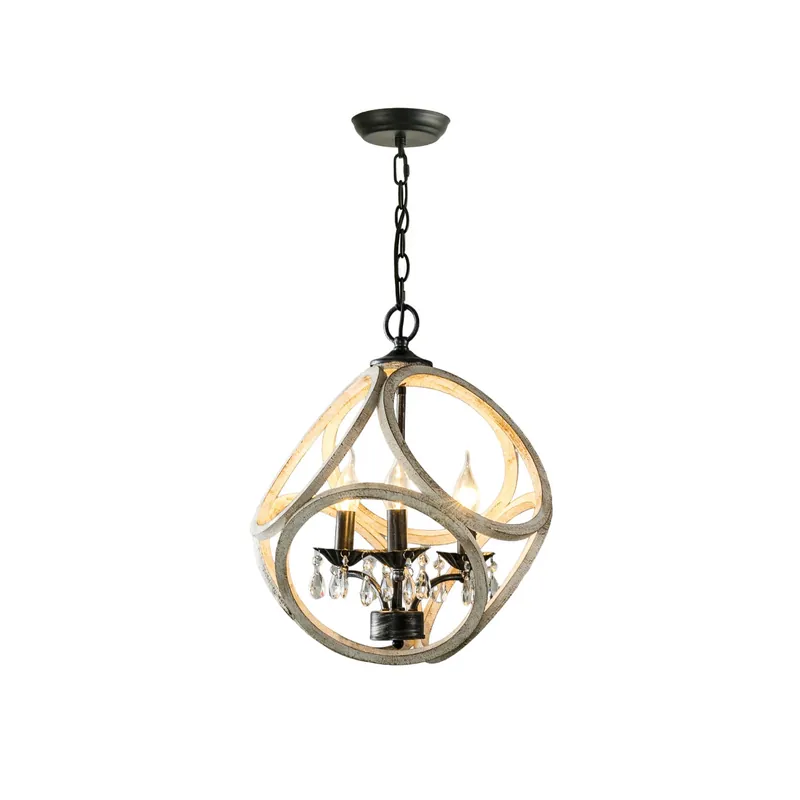 Viraearae Prime Nordique Cristal Bois Suspension