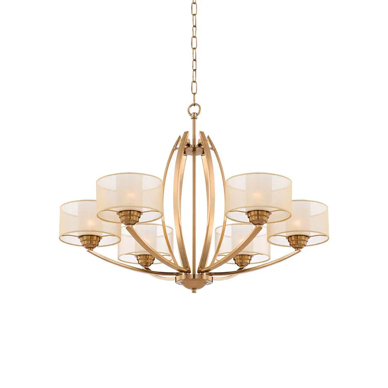 Lyvelus Postmodern Luxe Laiton Tissu Lustre