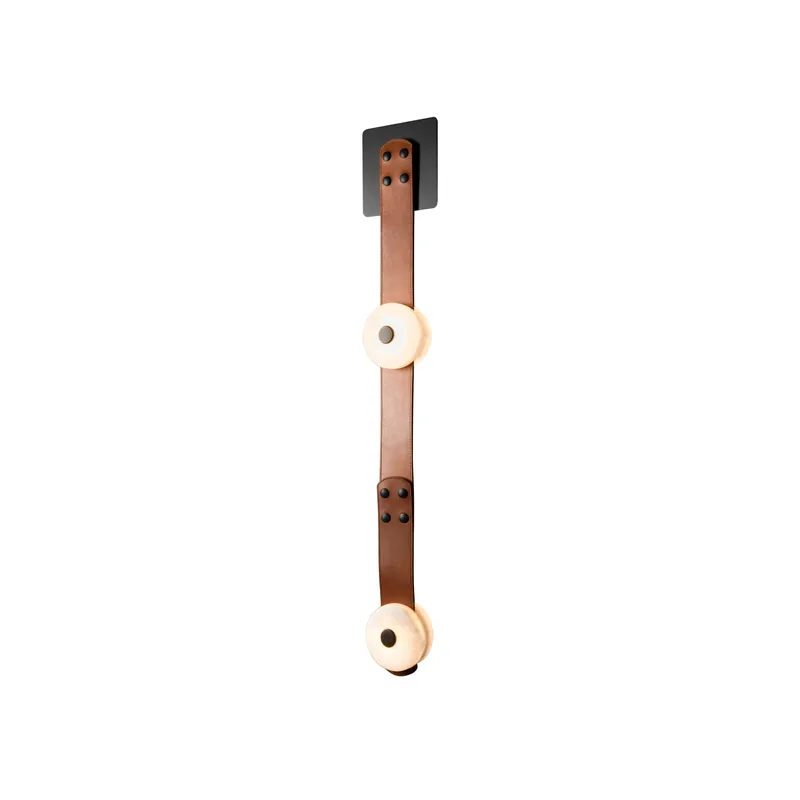 Evsore Moderne Minimaliste LED Cuir Albâtre Applique Murale
