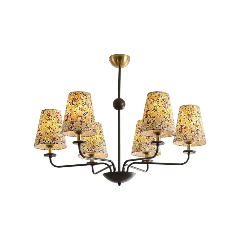 Aurmaren Lustre en Tissu Style Industriel Vintage