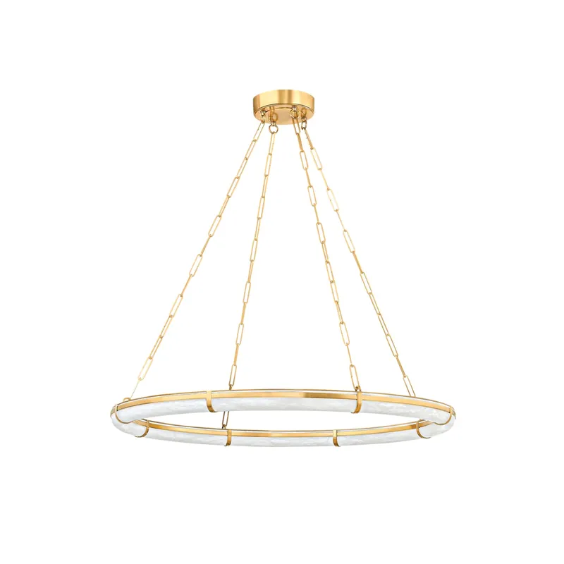 Oltalora Lustre Moderne Minimaliste en Albâtre