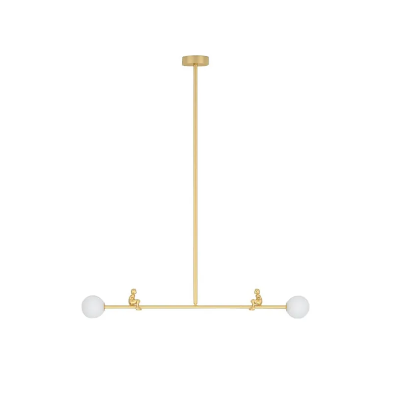 Zaveniel Suspension en Laiton et Verre Moderne Minimaliste