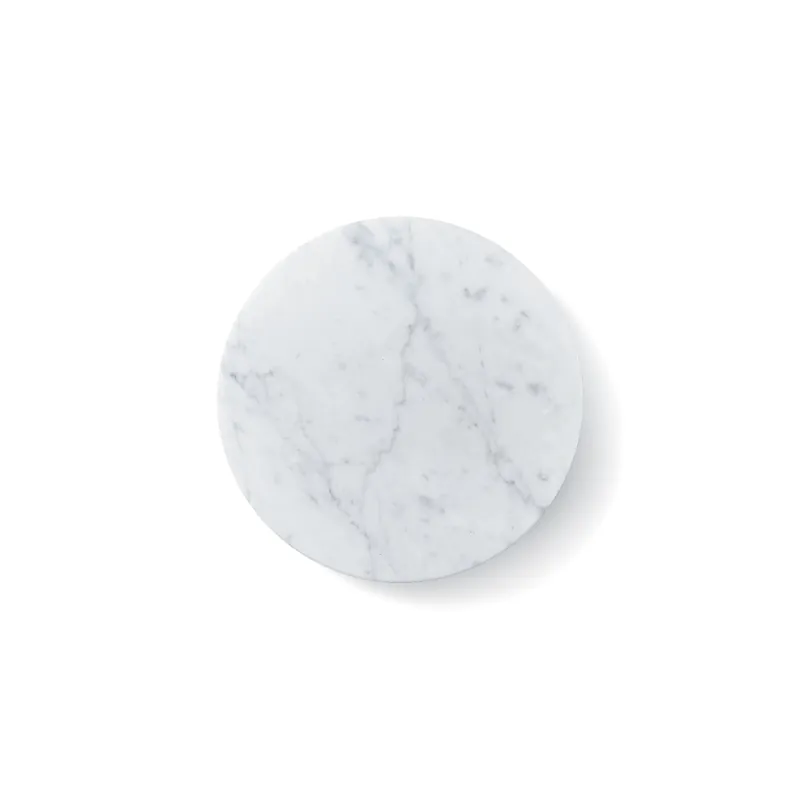 Vasilora Applique Murale Ronde en Marbre Blanc Moderne Minimaliste