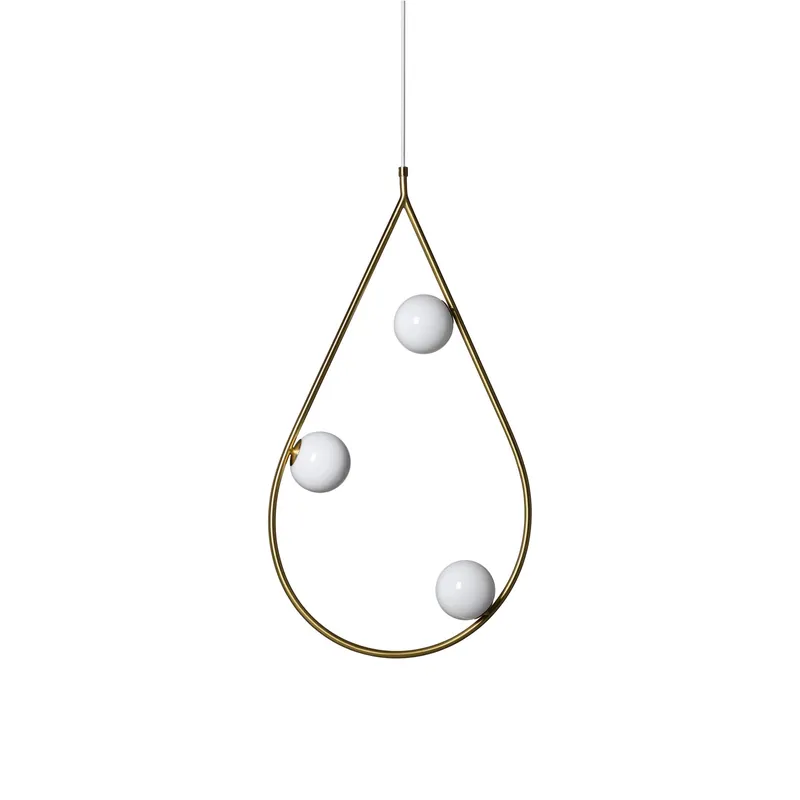 Ertheion Suspension Verre Perles Minimaliste