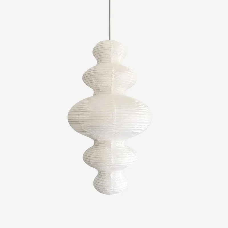 Akari Lampe Pendante Minimaliste en Bambou