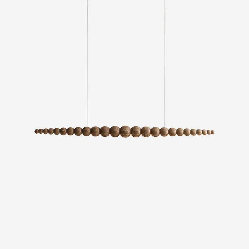 Arbor Chandelier Minimaliste en Bois Noyer
