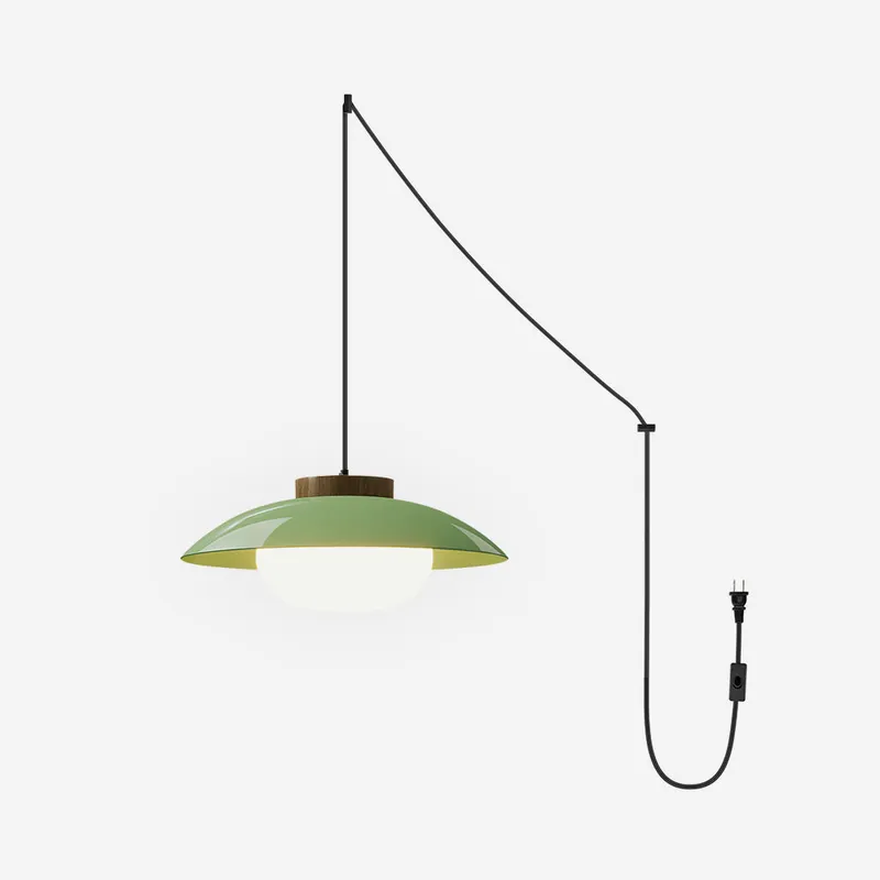 Aero Lampe Pendante Industrielle en Verre à Brancher
