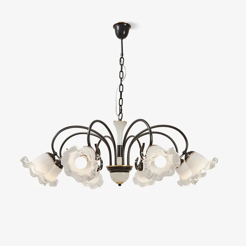 Umiron Chandelier Fer Verre Gothique
